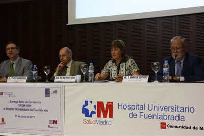 El Hospital Universitario de Fuenlabrada ha obtenido el Sello a la Excelencia Europea EFQM